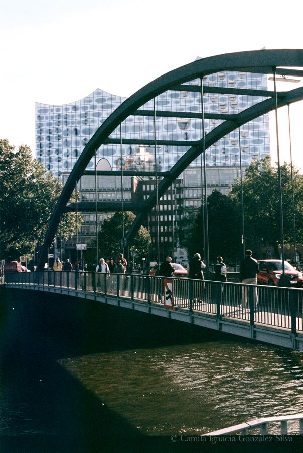 Analogue photograph of Prague architecture
